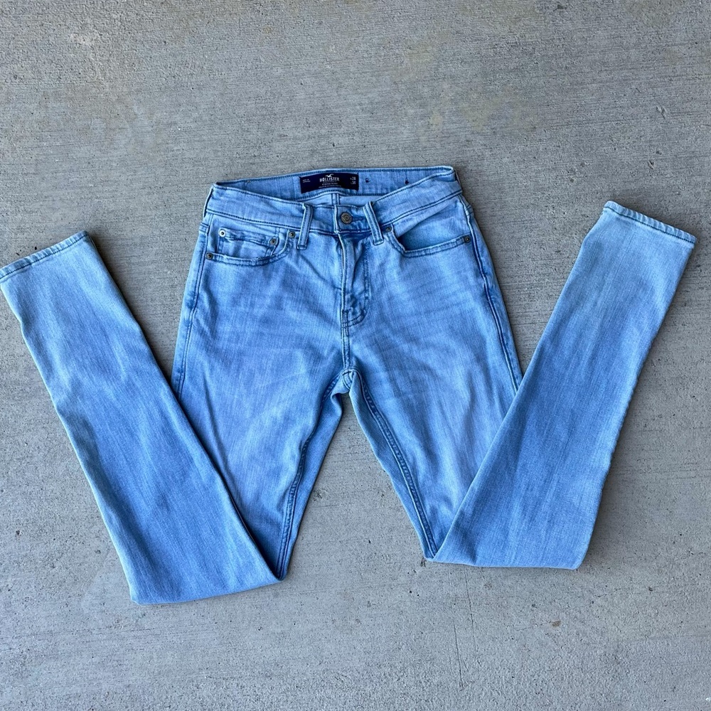 Men’s Hollister stacked skinny advanced stretch jeans size w28 L30 blue